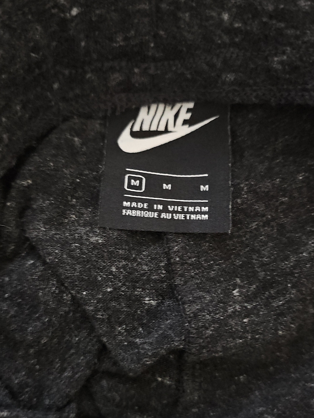 Nike Sportswear Gym Vintage Capri Jogger Sweatpants Charcoal Heather Black M - Picture 3 of 6